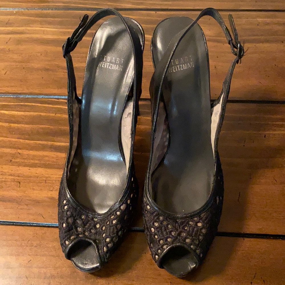 Stuart Weitzman, heel, black